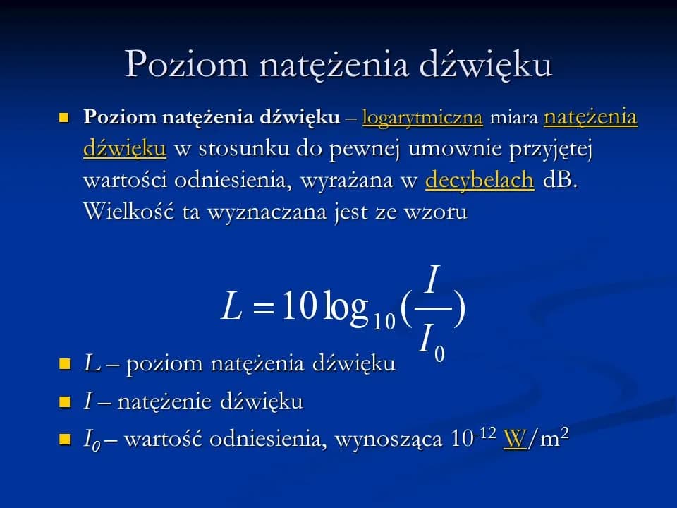 Natężenie dźwięku: wzór, obliczenia i zastosowania praktyczne