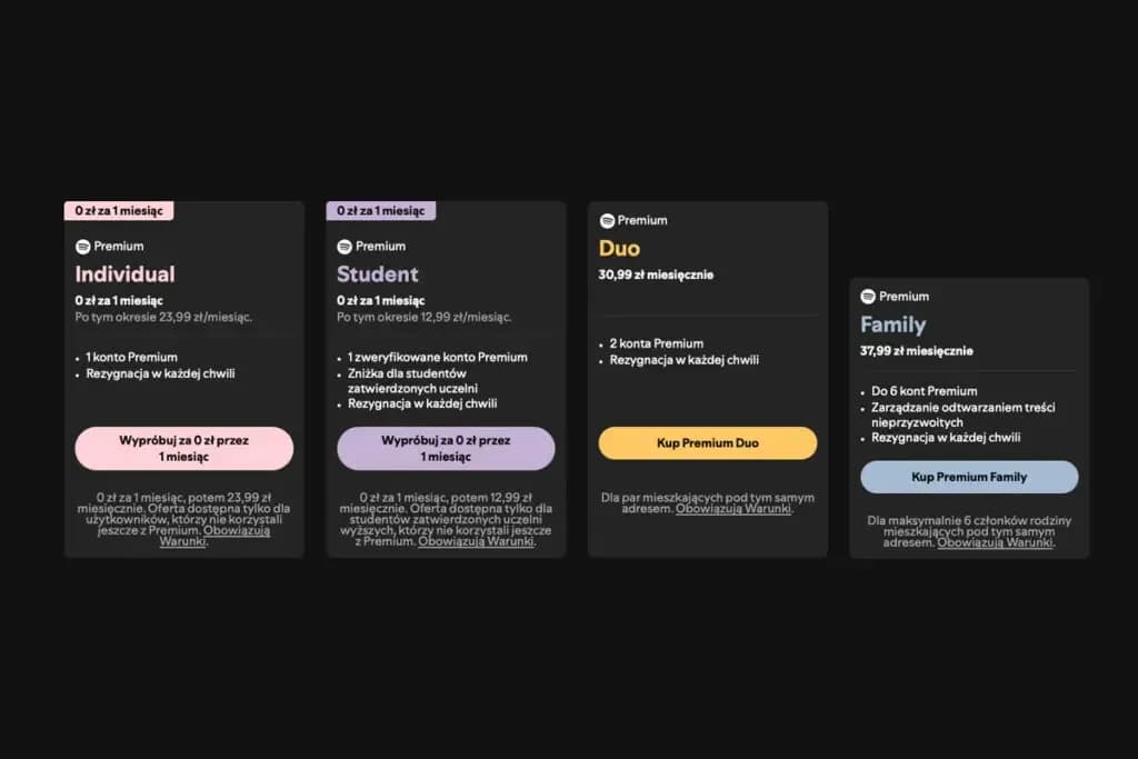 Ile kosztuje Spotify Premium na 3 miesiące? Sprawdź promocje i ceny
